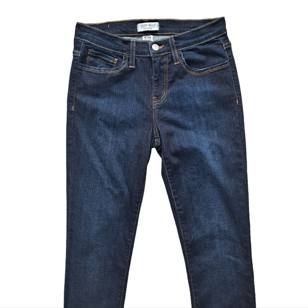 Judy Blue Mid rise dark wash Relaxed fit Denim Jeans size 9/29 - Picture 5 of 16